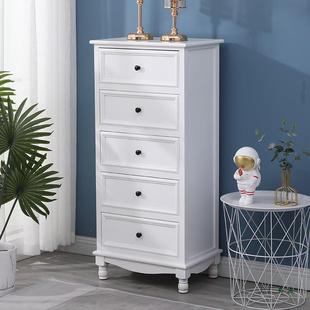 木斗柜柜美式 实客厅卧室靠墙柜子收纳储物柜木GUN质抽屉柜立五斗