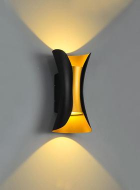 户外防水壁灯楼梯别墅酒下店外庭院室SOB内壁墙灯双头发光墙上照