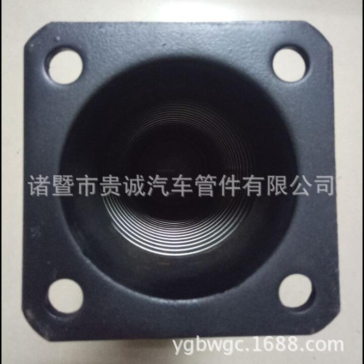 日系.重卡排管配件不锈钢排气软43282管3x1435气x14带法兰四层旋