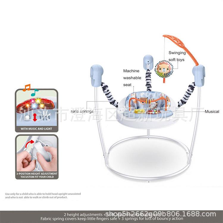 新品9230婴儿健身架跳跳椅玩具宝宝侧多功能防儿翻秋婴千蹦跳椅弹跳椅
