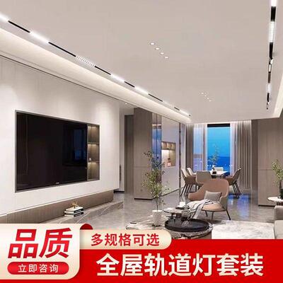 嵌灯入磁式吸轨道灯QUO设计组合套卧餐客厅室无主灯照明led线无边