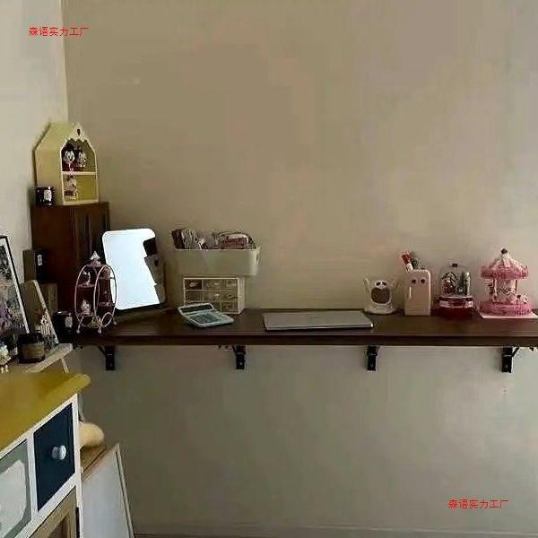 壁挂折叠桌墙上墙餐桌墙壁桌板实木吧电OGJ脑桌挂墙挂壁台悬空面