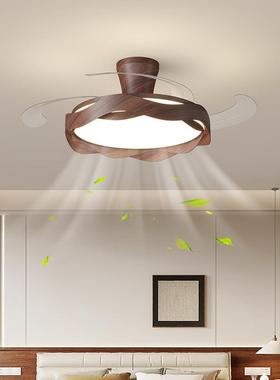 卧扇灯款20室25年新吸顶灯现代风简约隐形电扇灯一体88669餐厅吊