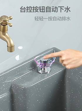 彩色拖把池号寸家用大tb-81040卫间陶瓷墩尺拖布洗地盆阳台倒脏生