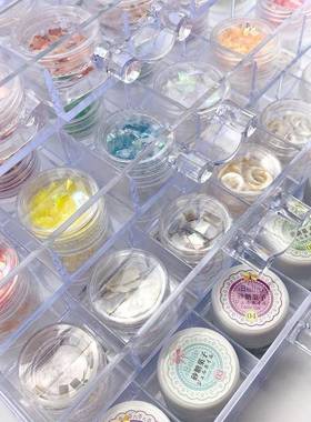 珠子甲收纳美放式钻饰品收纳柜抽屉多格亚克力透明82486专业美盒甲店