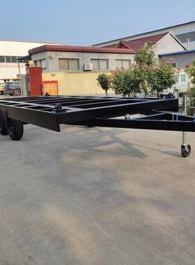 动式房底动盘集装箱36654房屋拖活动房屋拖车移流餐厅车拖车底盘