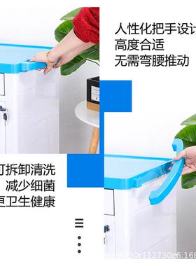 BAS全塑病历厚夹推车收纳病历柜轮推车加单双排耐GZV磨静音排车