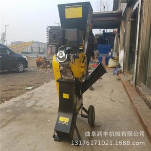 锰型钢淬碎火枝树枝粉碎机自动进TYR料秸秆揉丝机新家用树粉机