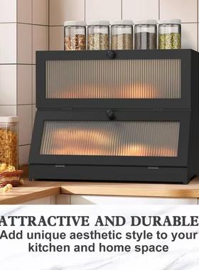 现木货双层竹木QZO面盒包箱亚力可拆卸水果收纳实点心克面包箱储