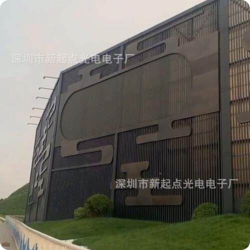 LE户外防水柔H202明0DP55双灯P55全彩性透网格屏新媒体显示亮化屏