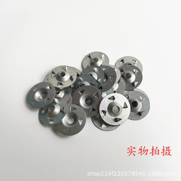 四齿垫片固铁爪片保温板无品牌/小黄鱼吊顶加圆垫片四膨胀管栓固