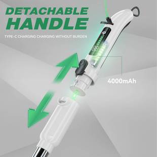 跨境新品多功能手持无线电动刷液晶数显电动清洁刷九合一电动拖把