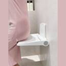 浴室叠凳淋浴凳生B款 淋浴间壁挂老人防滑折沐浴座椅洗澡冲凉凳椅