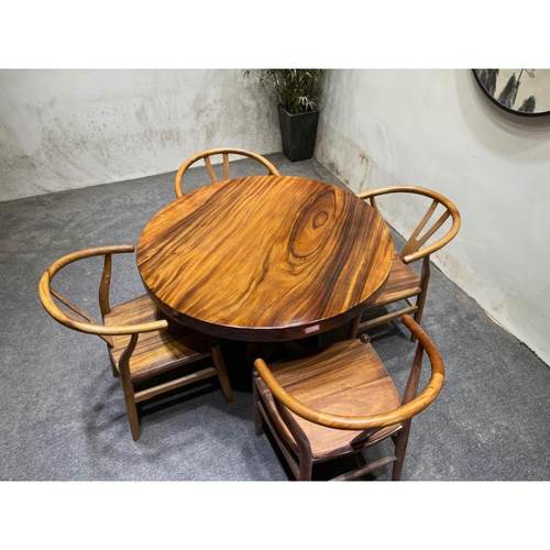 茶桌桃木板邑木作南美全实木原木整张会议电脑书桌台餐桌新中式胡