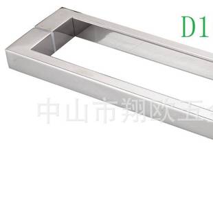 淋浴房玻璃门不锈钢304加厚拉手对装浴室门把手卫生间门孔距400