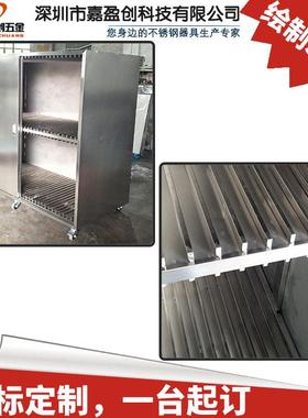 不锈钢钢网柜M020ST钢网网柜可非标做钢存放柜材质全不锈钢带轮