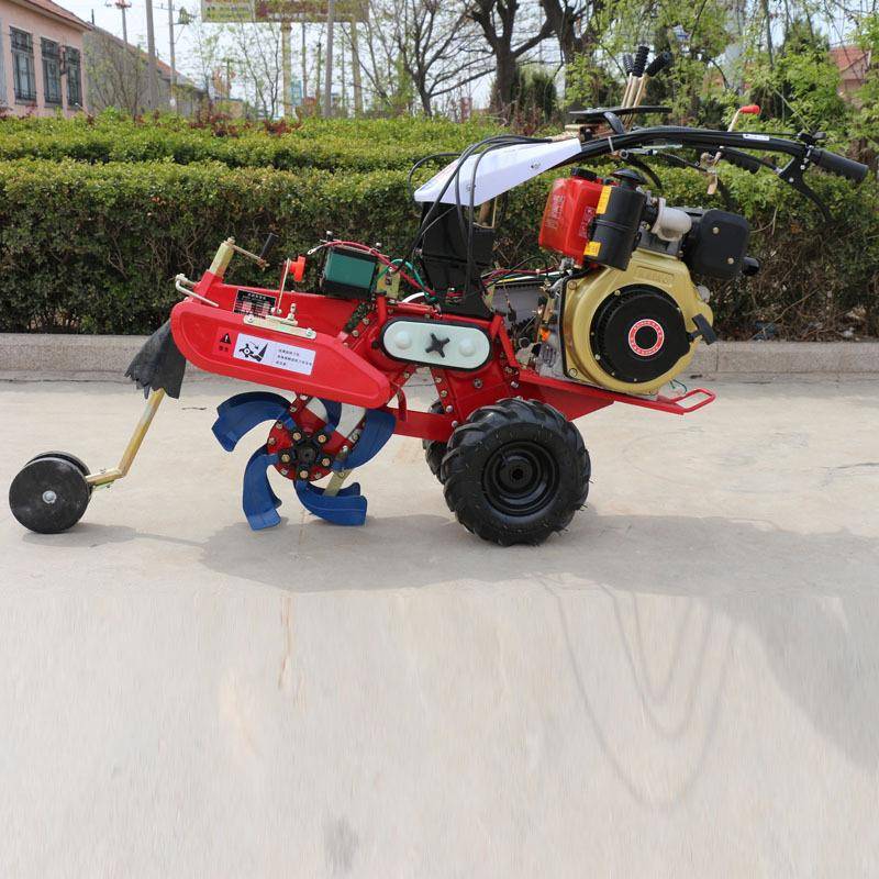 大SRS功率小手扶拉型机多用途小型开沟培机汽油田园果园管土理拖
