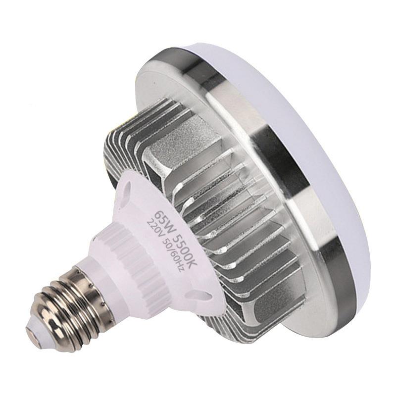 专业LED766885手W摄影灯泡550K冷白光AP遥控调光柔光P箱影棚可机0