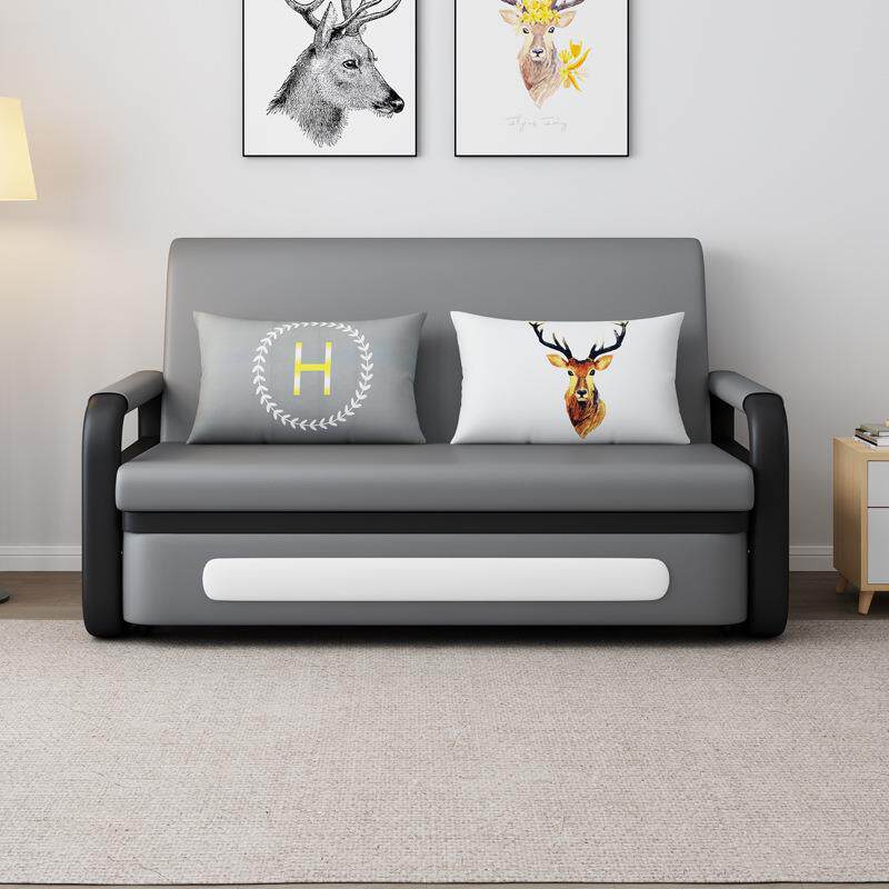 沙发床.可折沙叠两用单人小户1米网红猫抓布型简易阳台15双人Q238