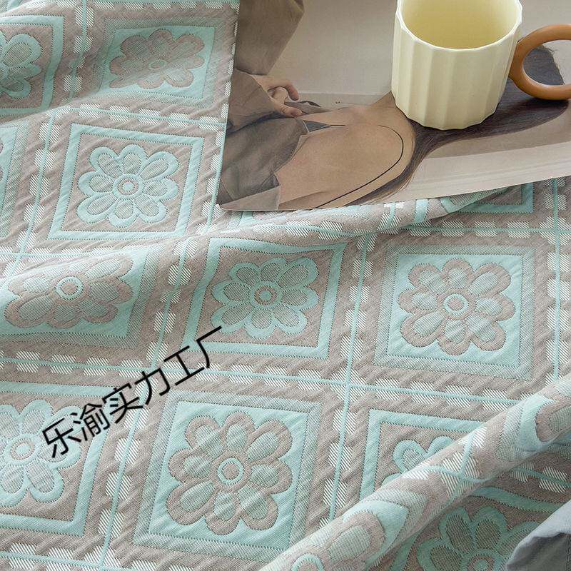 三层毛巾被纯棉纱布夏季盖毯被子双层纱布床单多层床盖三件套