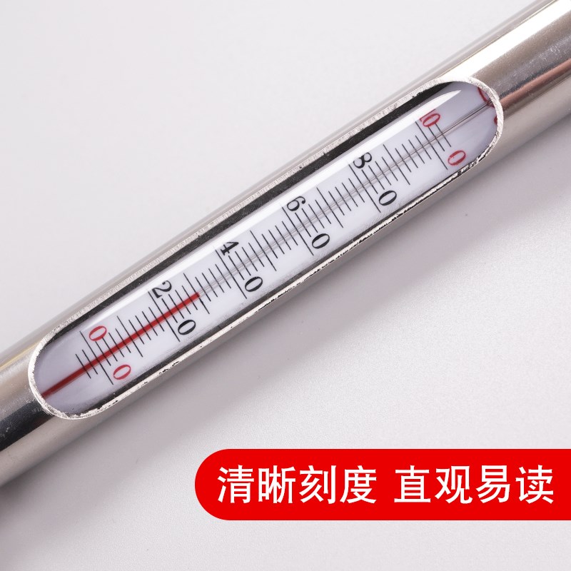 金属温度计不锈钢锅炉玻璃温度表WNG-11工业管道空调测水温度计