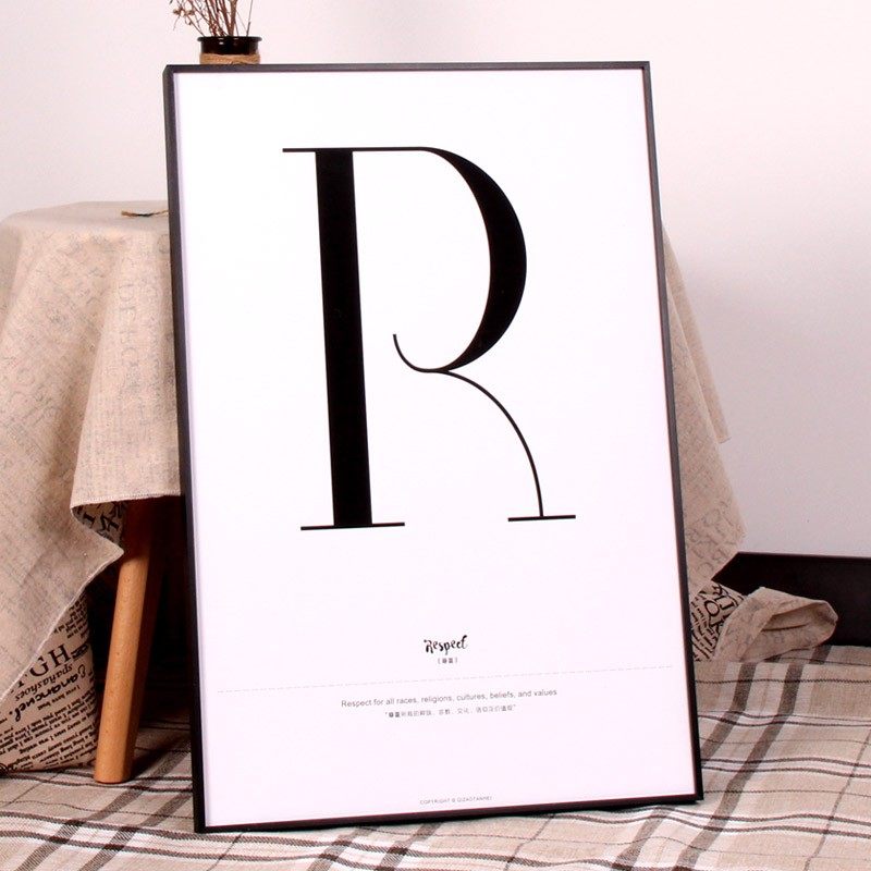 窄边铝合金画框简约海报框广告框框相框拼图挂墙装裱摆台定制