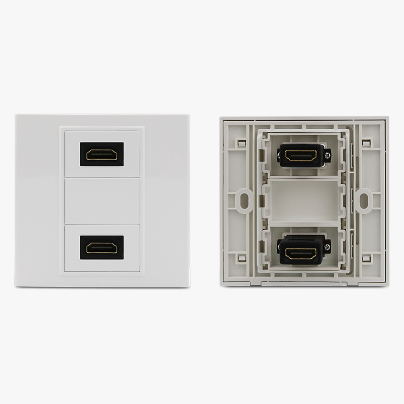 免焊接高清HDMI插座面板墙壁8型 HDMI超清10P电视电脑对接