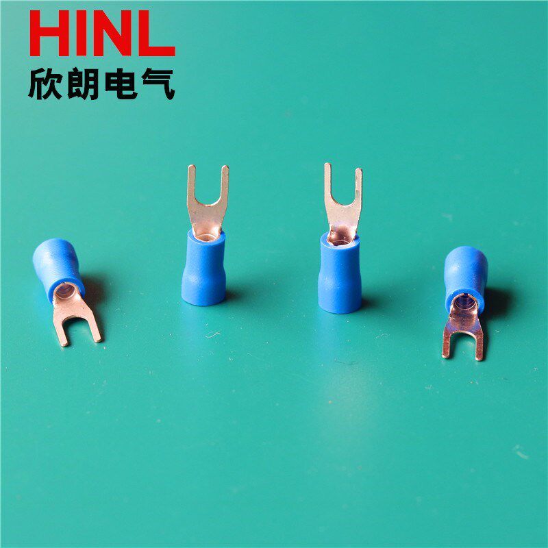 SV1.25-4/5/6/8Y型雾锡铜线耳 SV3.5-6叉型接线端子 冷压端头U型