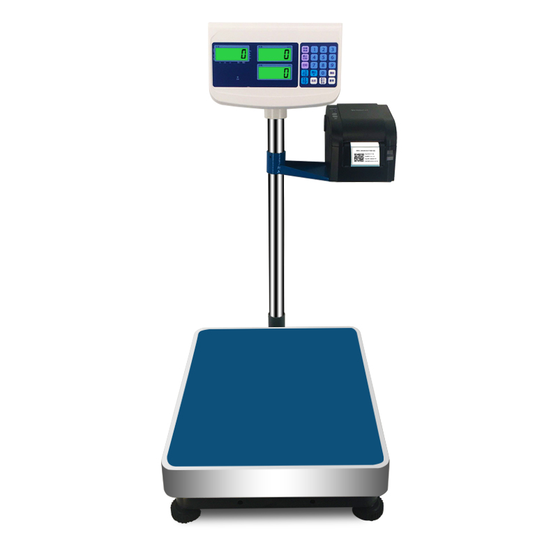 条码电子秤医废称重带打印标签台秤高精度工业不锈钢落地磅秤自动