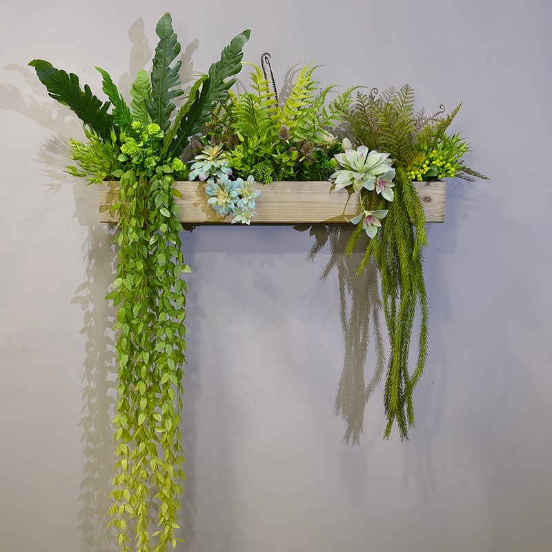 仿真绿植壁挂立体植物墙面装饰假花客厅餐厅店铺森系墙壁装饰挂件