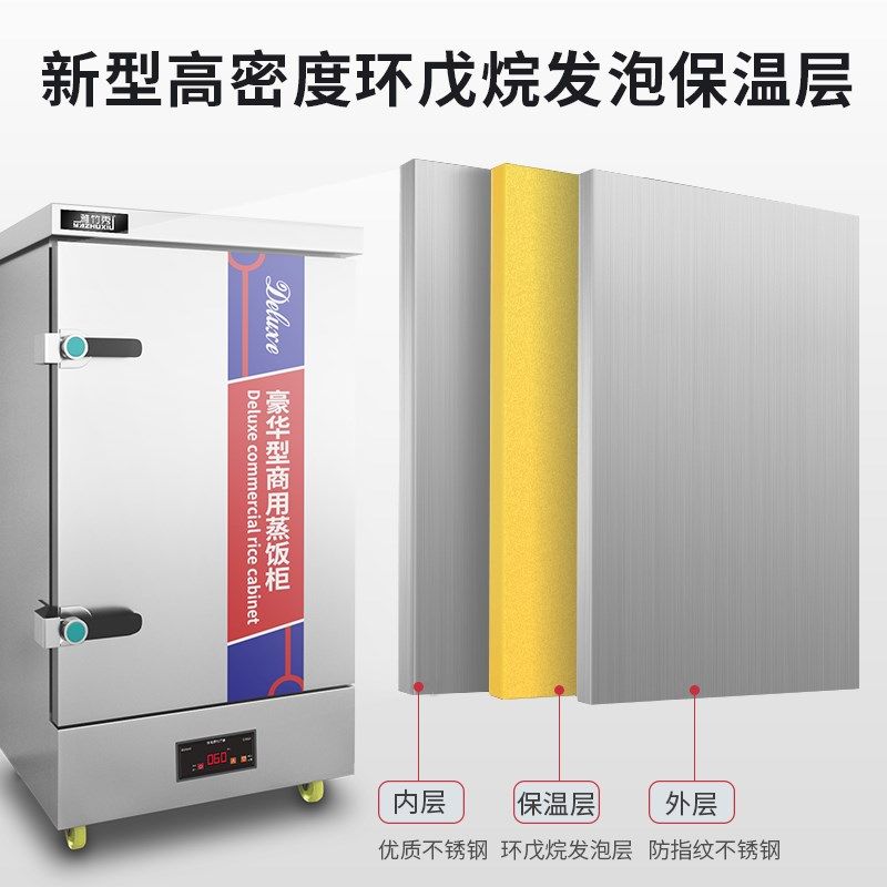 雅竹秀蒸饭柜 商用蒸包炉电蒸箱 燃气蒸饭车机小笼包子炉食堂测试