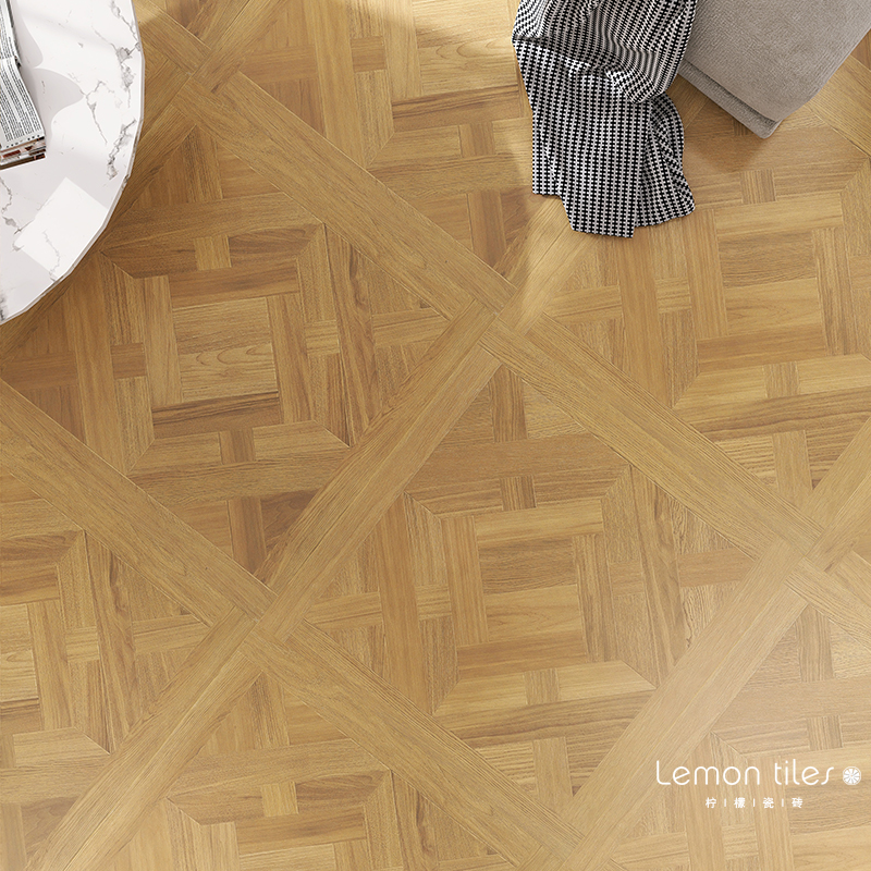 凡尔赛复古拼花仿木纹瓷砖0x0 法式客厅地砖卧室仿古地板砖