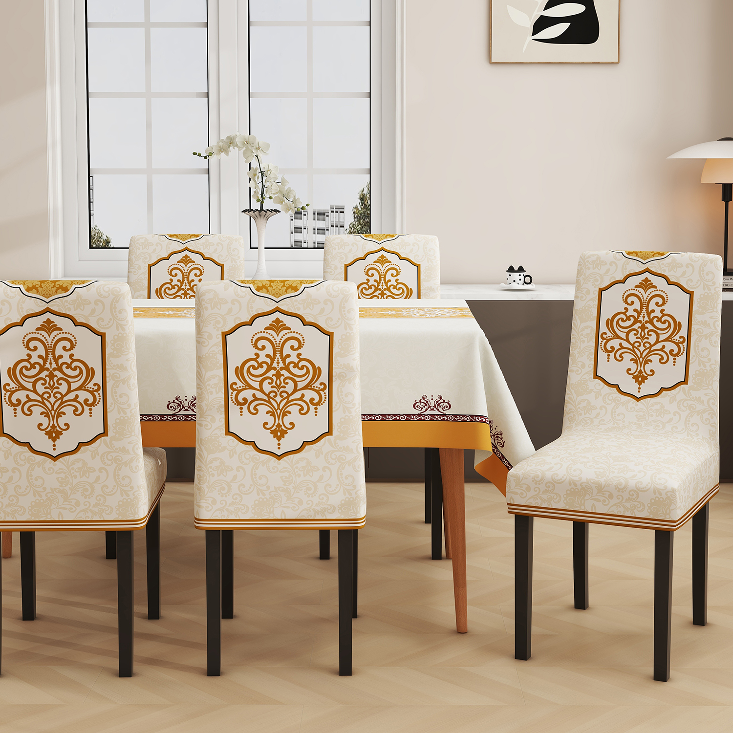 2024新款家用餐桌椅子套罩家用餐椅套罩通用座椅套罩高级感桌椅套