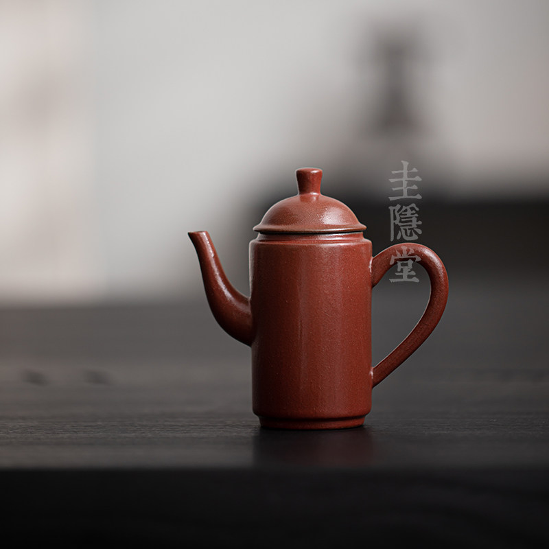 圭隐堂粉引陶瓷茶壶中式仿古家用泡茶壶小号单壶防烫手抓壶手执壶