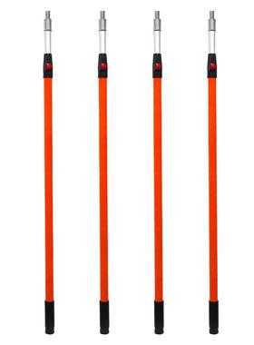 1伸.8m-3.6m按压锁玻璃纤维缩杆铝合金RQF伸延缩杆长杆