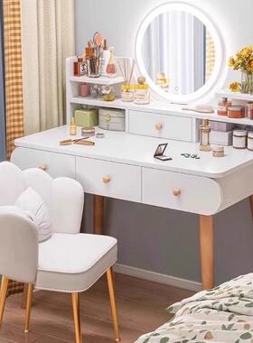 梳妆台房现代简化约卧室妆桌化妆台小HUM户型025新款出租轻2奢梳