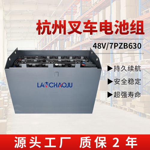 杭叉CPD20/25J电动叉车平衡重专用水电瓶7PZB 48V630AH铅酸电池组