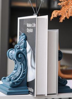 欧式希腊VSG柱书挡艺法式术雕花象书桌件样板房办公室售摆楼抽处