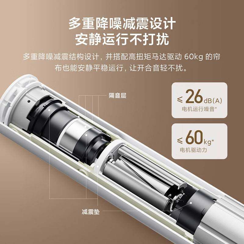 智能窗帘2 电动窗帘自动开合轨道