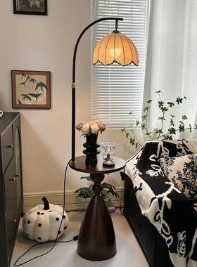 中风落灯柜客厅沙29055发旁边几氛围灯美式复古风卧室古床地头置