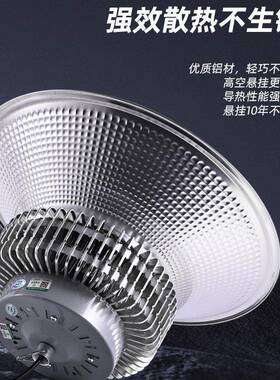 上工海亚灯led矿RNQ灯超亮鳍片厂车房仓库间照明灯10W200W5工业吊