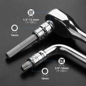 内六角套筒t30t40t50t60梅花六角批头内六花六方电动扳手套筒工具