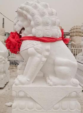 别墅庭院20230329青石仿古雕刻塑雕门看祠堂底座摆件大石型狮子