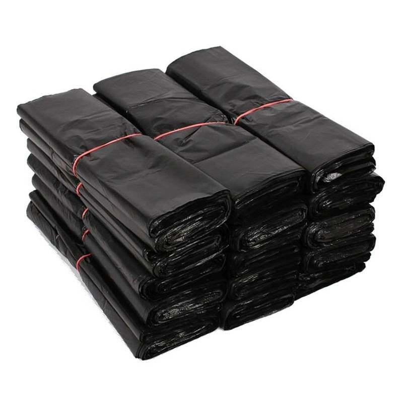 手提式加厚垃圾桶用特厚3丝厨房用小号36-40黑色塑料背心式垃圾袋