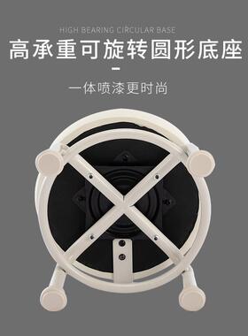 W7轮矮UXK凳带滑轮家用儿童学步带靠娃万向轮背小凳子带的板凳静