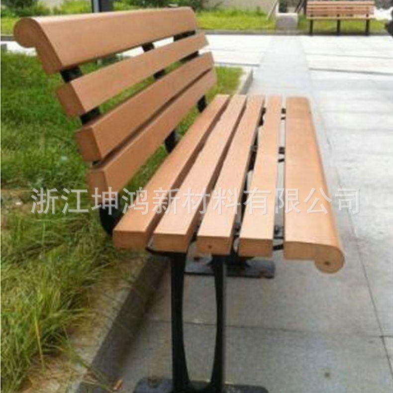 广场户外塑凳PV木露天庭院塑GSZ木龙骨子C新型免漆公园板凳材料