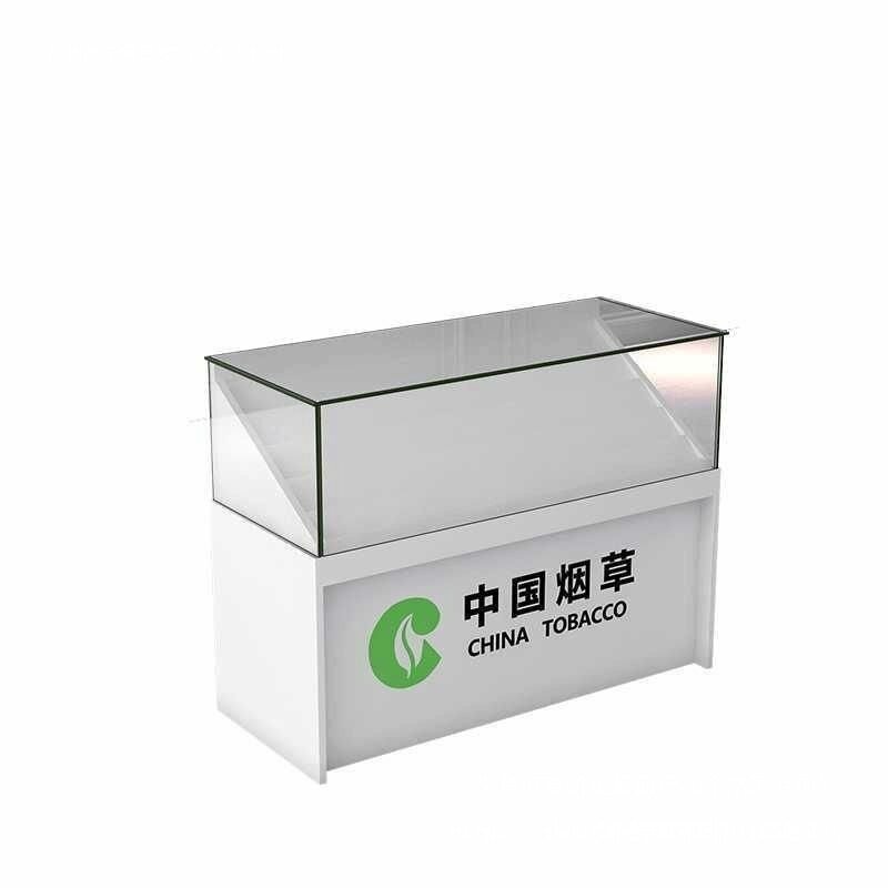 超市收银一体香烟柜台烟草展示柜子便利店烟架小卖部钢化玻璃烟柜