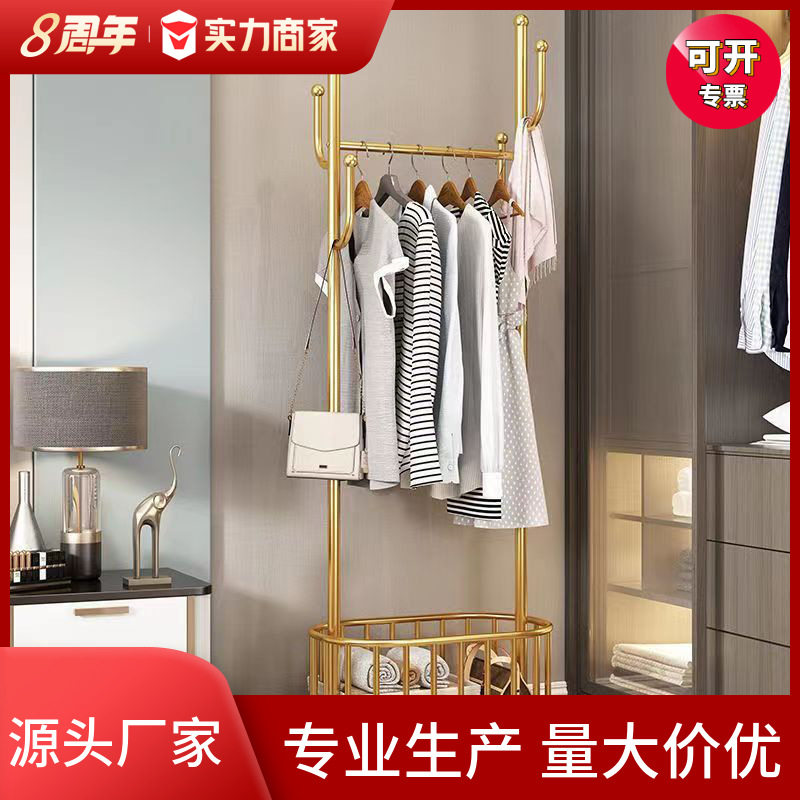 仙人掌衣帽架落地卧室挂衣架可移动家用客厅衣服收纳架轻奢衣帽架