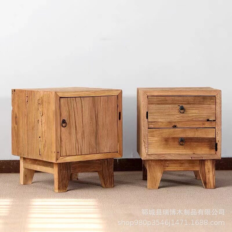 床头柜现代简约日式榻榻米地台小柜子卧室经济型实木脚收纳矮柜
