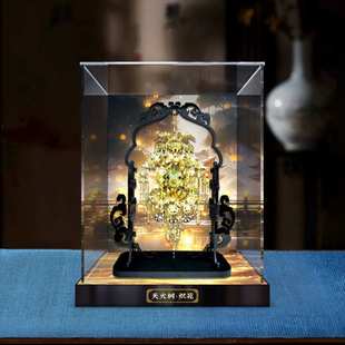 适用PIECECOOL/拼酷天火树立体拼图国风模型亚克力透明防尘展示盒
